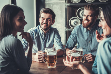 Friends in pub