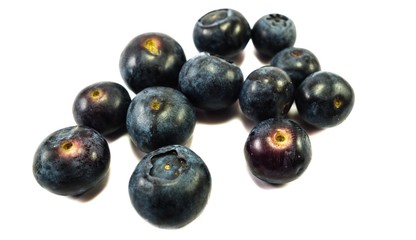 Isolierte Heidelbeeren