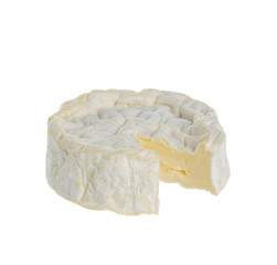 Camembert cheese cut 