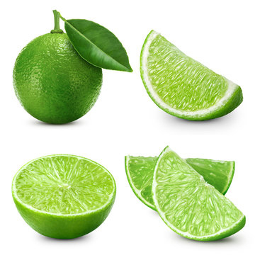 limes fruit isolated