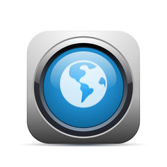 Square Push-Button -Vector