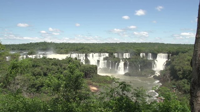 Iguazu waterfalls,  viewed from Brazil