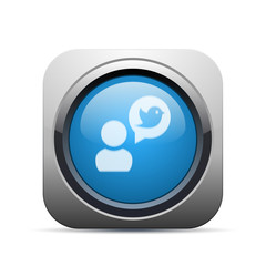 Square Push-Button -Vector