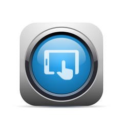 Square Push-Button -Vector