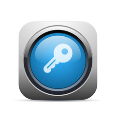 Square Push-Button -Vector