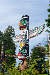 Totem pole is the cultural heritage of first nation people.
