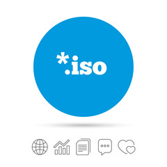 File ISO icon. Download virtual drive file.