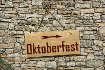 Fototapeta premium Schild 235 - Oktoberfest