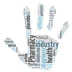 Pharmacy industry word cloud