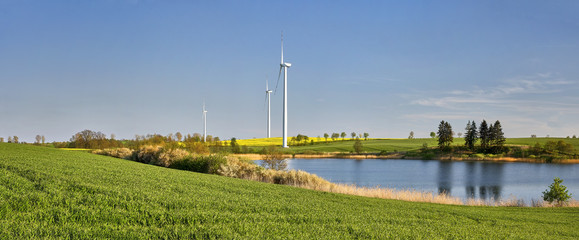  Spring time, Poland around the town of Sztum - Panorama