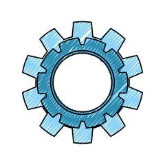 Gear machinery piece icon vector illustration graphic design
