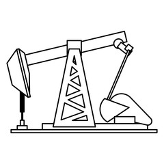 Oil pump mahcinery icon vector illustration graphic design