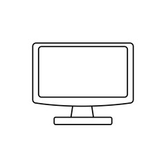 computer screen isolated icon vector illustration graphic design