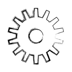 Gear machinery piece icon vector illustration graphic design