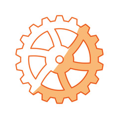 Gear machinery piece icon vector illustration graphic design