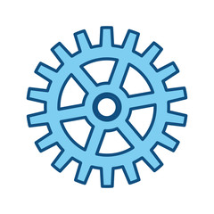 Obraz premium Gear machinery piece icon vector illustration graphic design