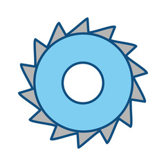 Gear machinery piece icon vector illustration graphic design