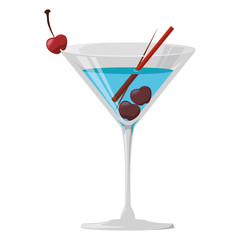 Delicious cocktail drink icon vector illustration graphic design
