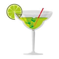 Delicious cocktail drink icon vector illustration graphic design