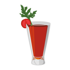 Delicious cocktail drink icon vector illustration graphic design