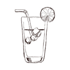 Delicious cocktail drink icon vector illustration graphic design