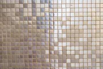 Fototapeta premium Alte Mosaik Fliesen Silber Grau Hintergrund Textur