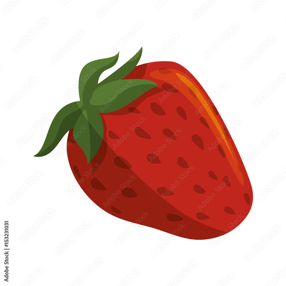 Poster strawberry delicious fruit icon vector illustration graphic design - Posters