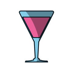 Delicious cocktail drink icon vector illustration graphic design