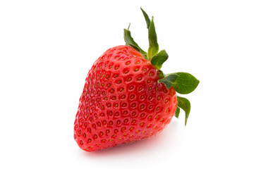 Strawberry isolated on white background. Fresh berry.