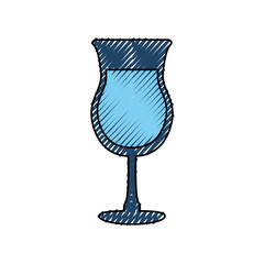 Cocktail glass cup icon vector illustration graphic design