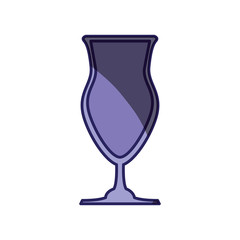 Cocktail glass cup icon vector illustration graphic design