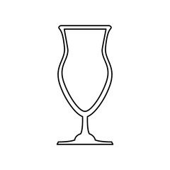 Cocktail glass cup icon vector illustration graphic design