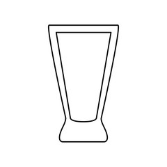 Cocktail glass cup icon vector illustration graphic design