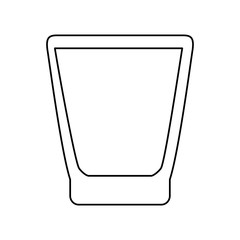 Glass cup isolated icon vector illustration graphic design