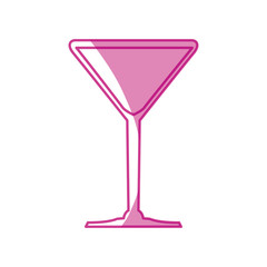 Cocktail glass cup icon vector illustration graphic design