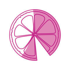 Lemon citric fruit icon vector illustration graphic design