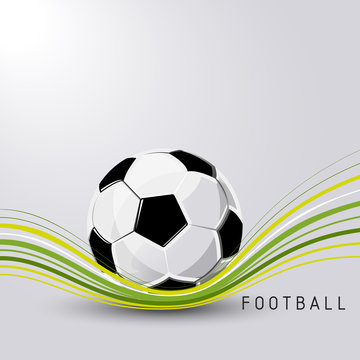 Football soccer ball sport vector abstract illustration background