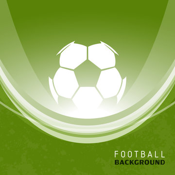 Football soccer ball vector abstract illustration background