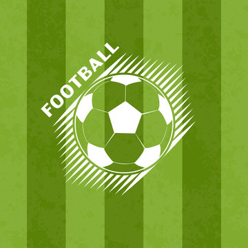Football soccer logo sport vector illustration background