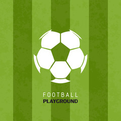 Football soccer playground logo sport vector illustration background