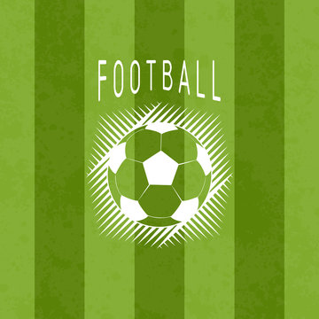 Football sport soccer logo vector illustration background