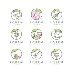 Restaurant Logo Set
