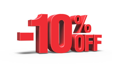 -10% OFF Discount 3D Text (Sale)