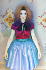 crazy doll portrait