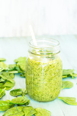 Green Vegetable and Fruit Smoothie Vertical