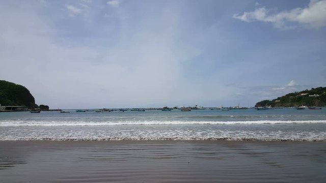 Pacific Ocean and beach at San Juan de Sur