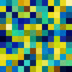 Geometric pattern for business presentations or web template banner flyer. Seamless. Vector illustration. Yellow, green, blue colors.