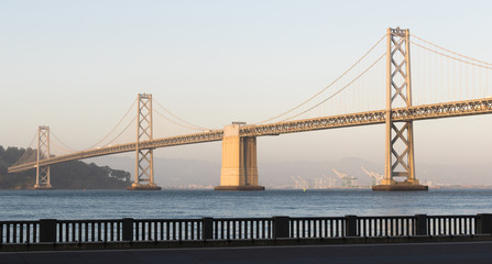 Panoramic Composition Bay Bridge San Francisco California Transportation