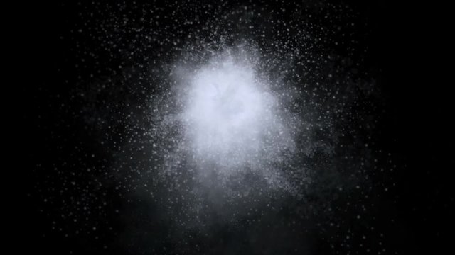 4k snowflakes explosion particles snow fireworks background,dust dirt dots avalanche pollution.
