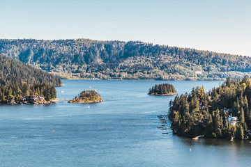 Belcarra view from Quarry Rock at North Vancouver, BC, Canada